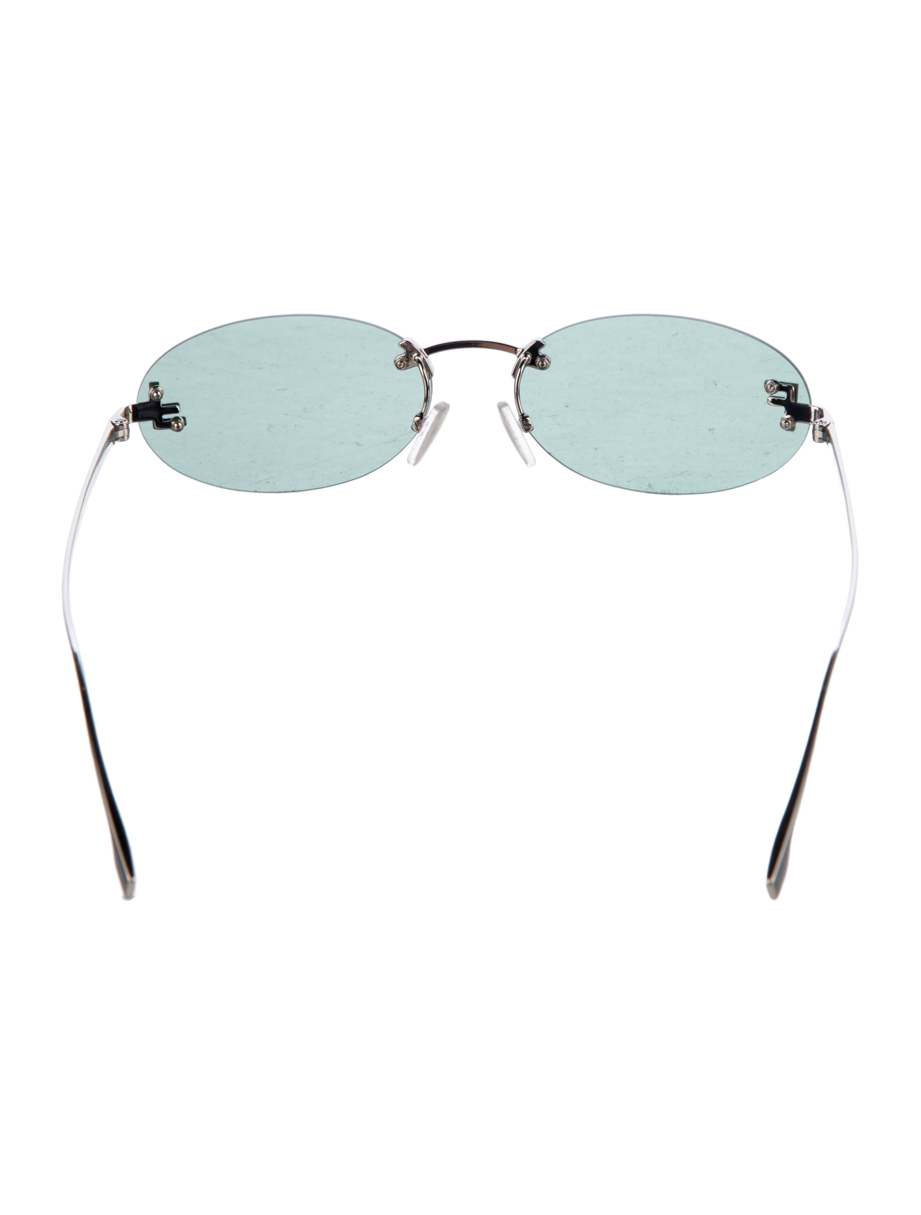 Fendi Zucca FF Logo Round Sunglasses w/ Tags