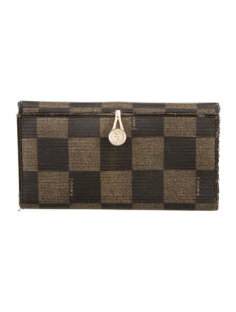 Fendi 2008 Pequin Pattern Wallet