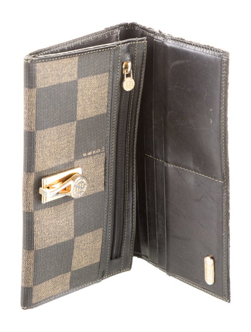 Fendi 2008 Pequin Pattern Wallet