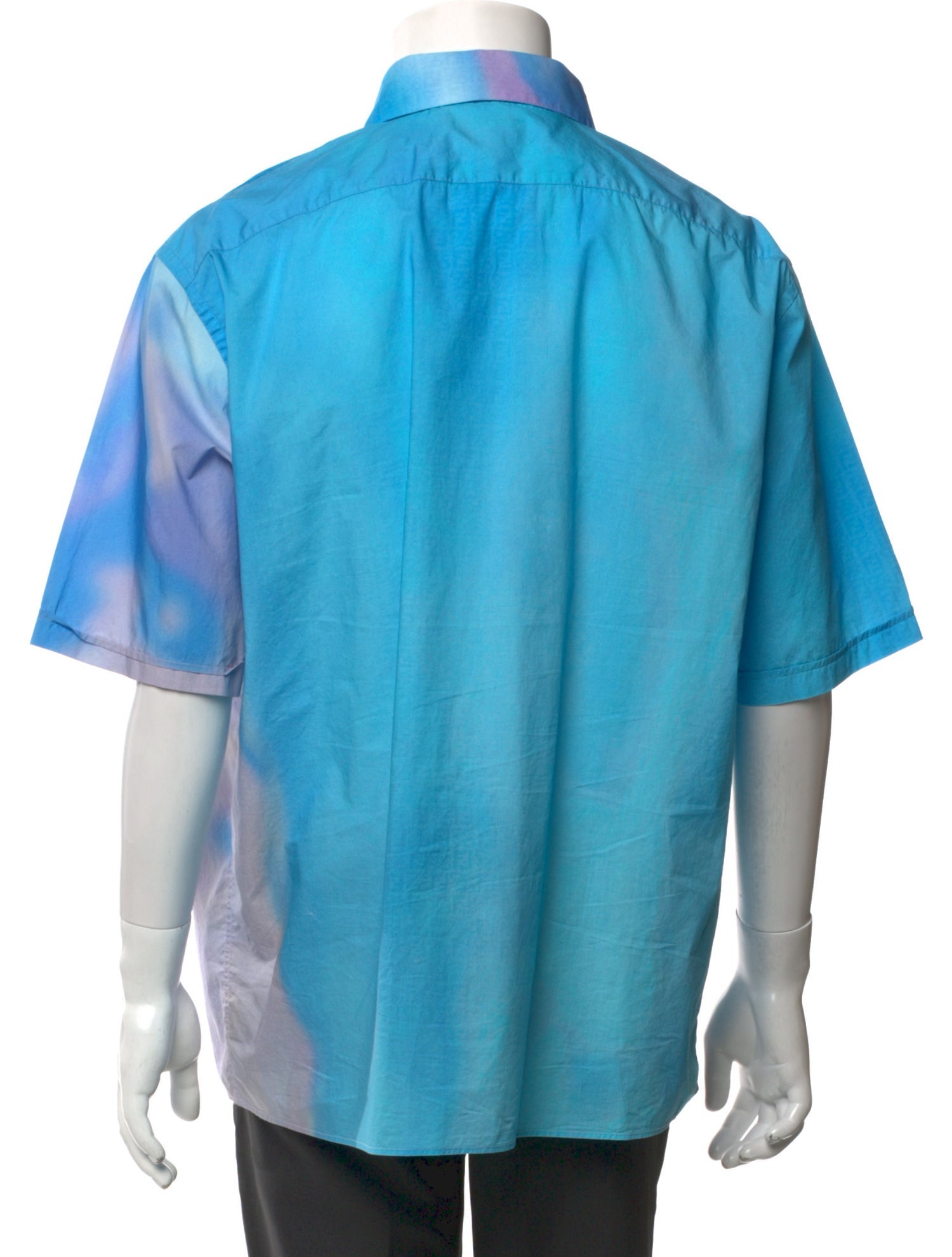 Fendi Tie-Dye Print Short Sleeve Shirt