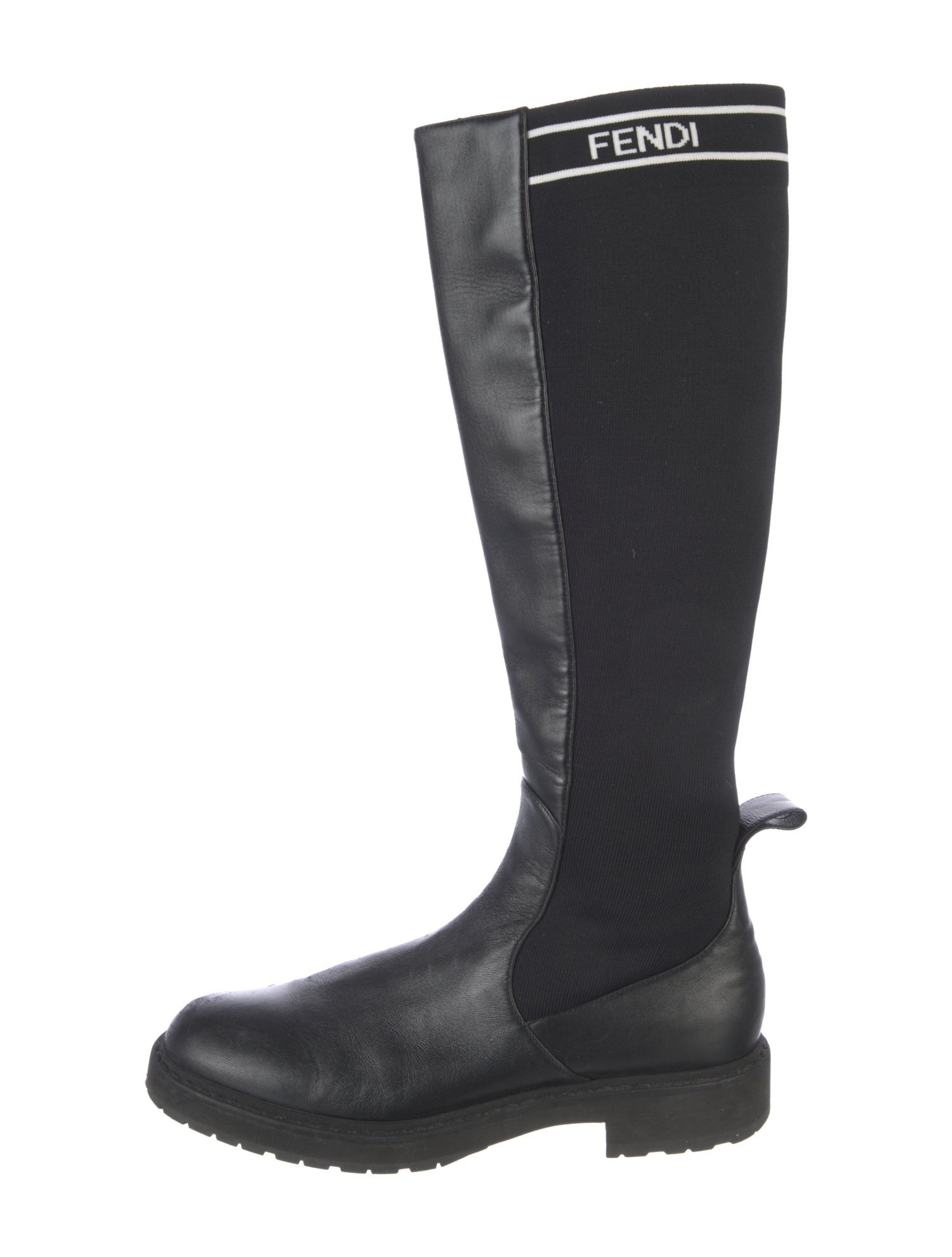 Fendi Leather Riding Boots