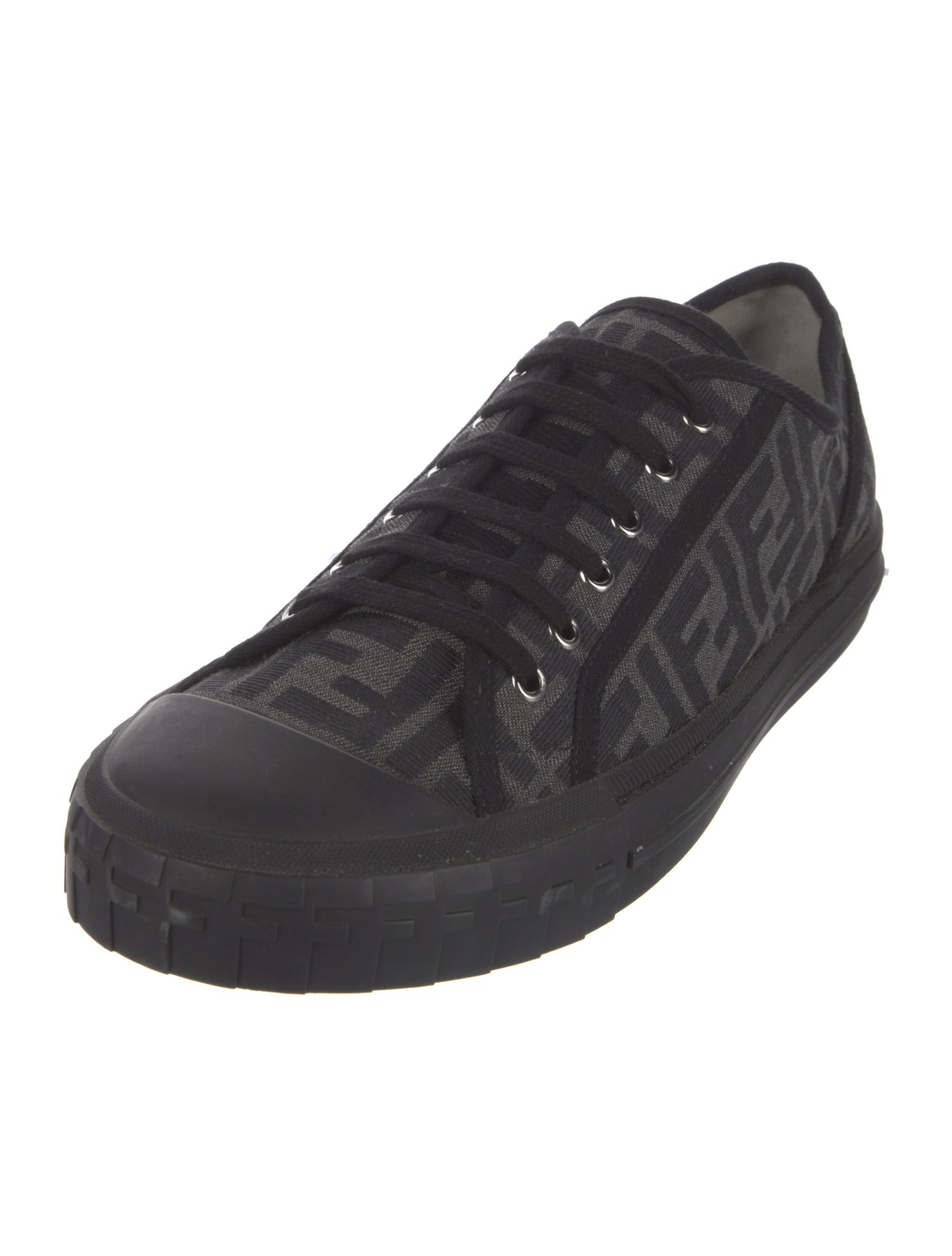 Fendi Zucca FF Logo Canvas Sneakers