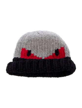 Fendi Monster Eyes Wool Beanie