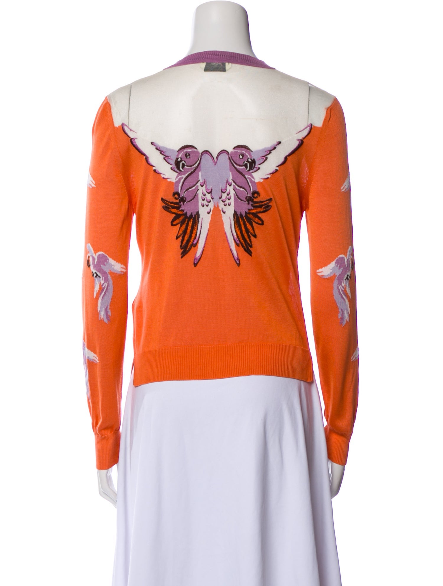 Fendi Silk Graphic Print Sweatshirt