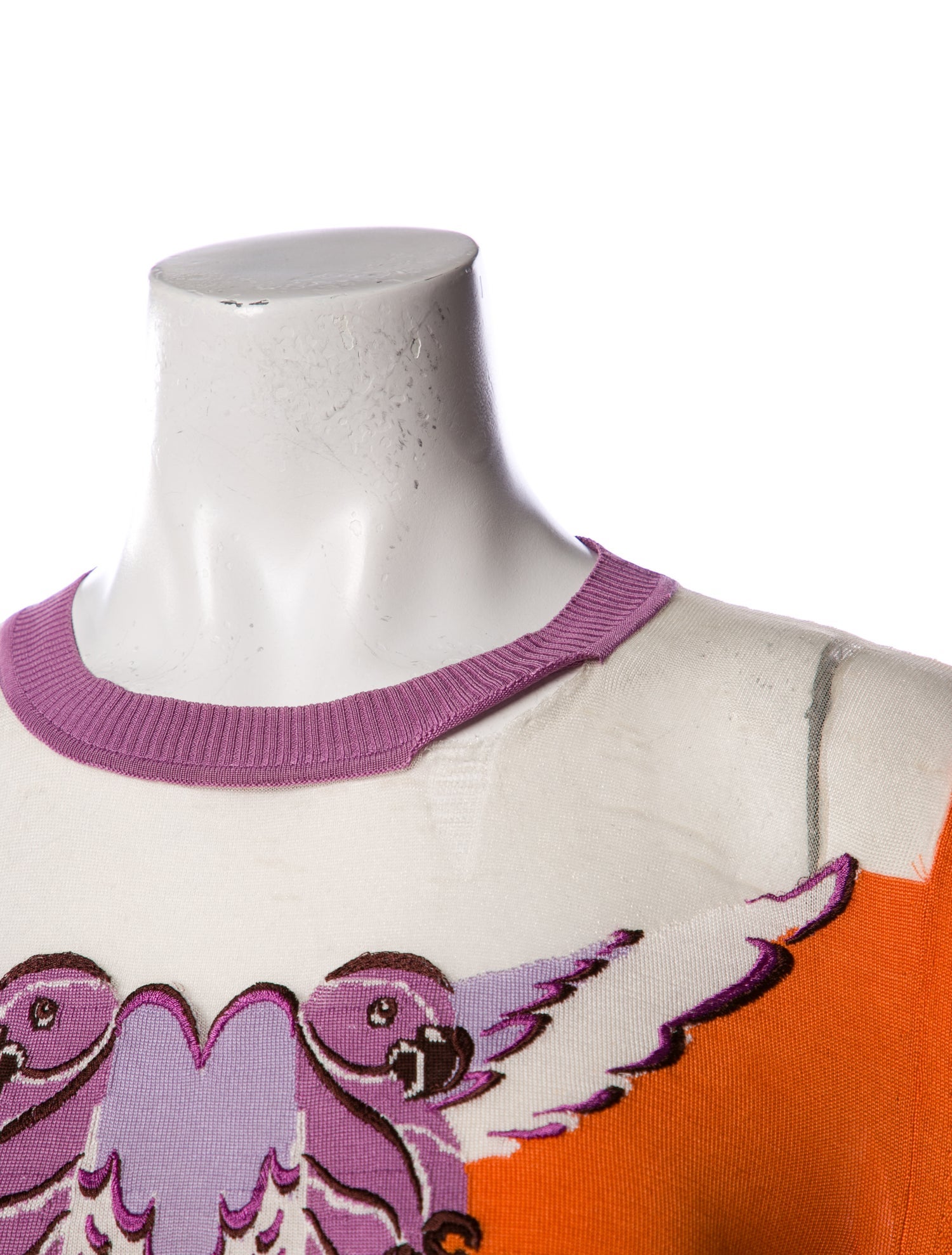 Fendi Silk Graphic Print Sweatshirt