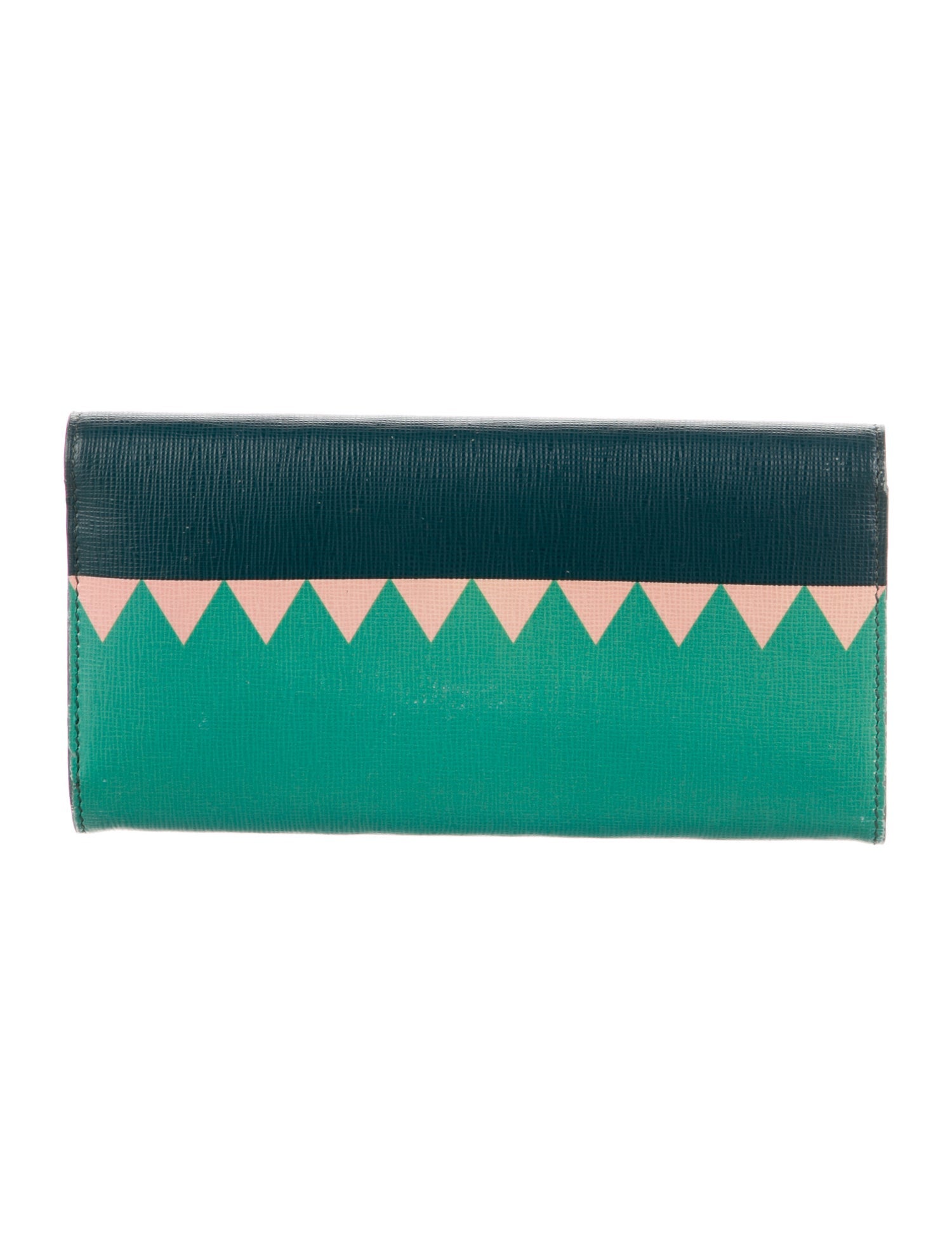 Fendi Monster Eyes Simple Monsters Motif Continental Wallet