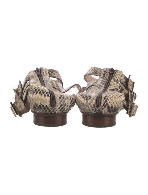 Fendi Snakeskin Animal Print Gladiator Sandals