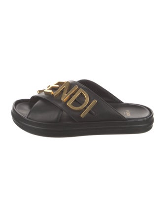 Fendi Leather Slides