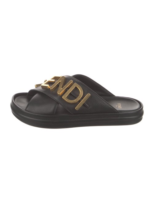 Fendi Leather Slides