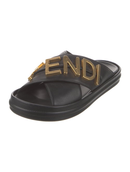 Fendi Leather Slides