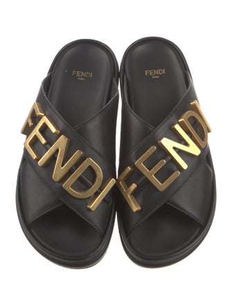 Fendi Leather Slides