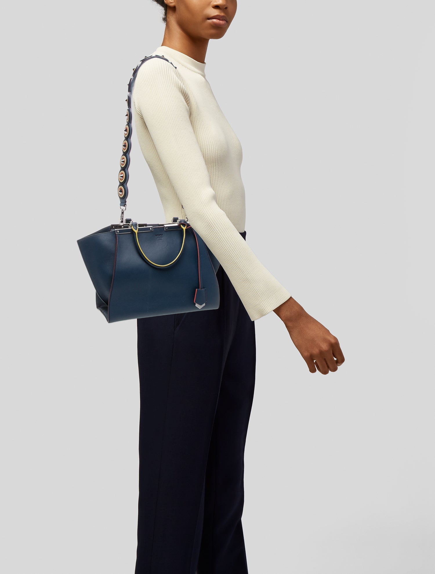 Fendi Leather Top Handle Bag
