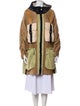 Fendi Lamb Leather Colorblock Pattern Fur Coat w/ Tags