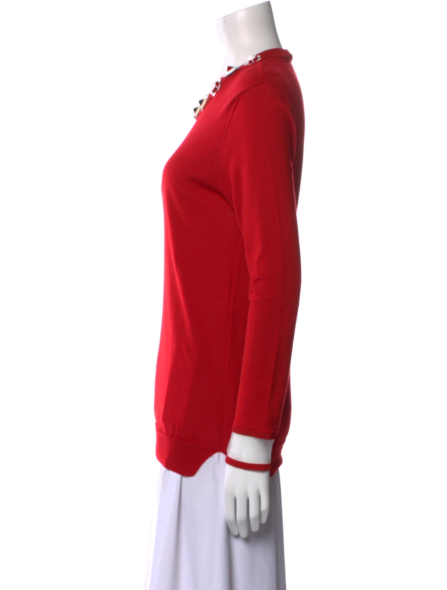 Fendi Crew Neck Long Sleeve Sweatshirt