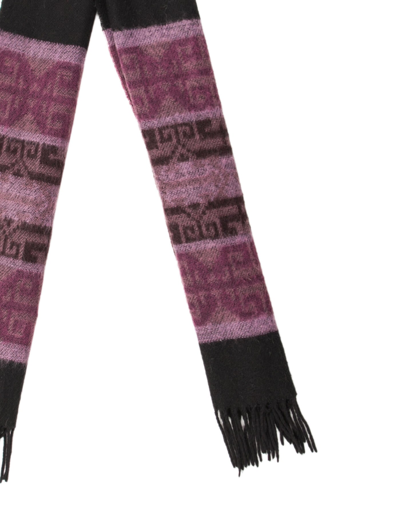 Fendi Wool Zucca FF Logo Scarf