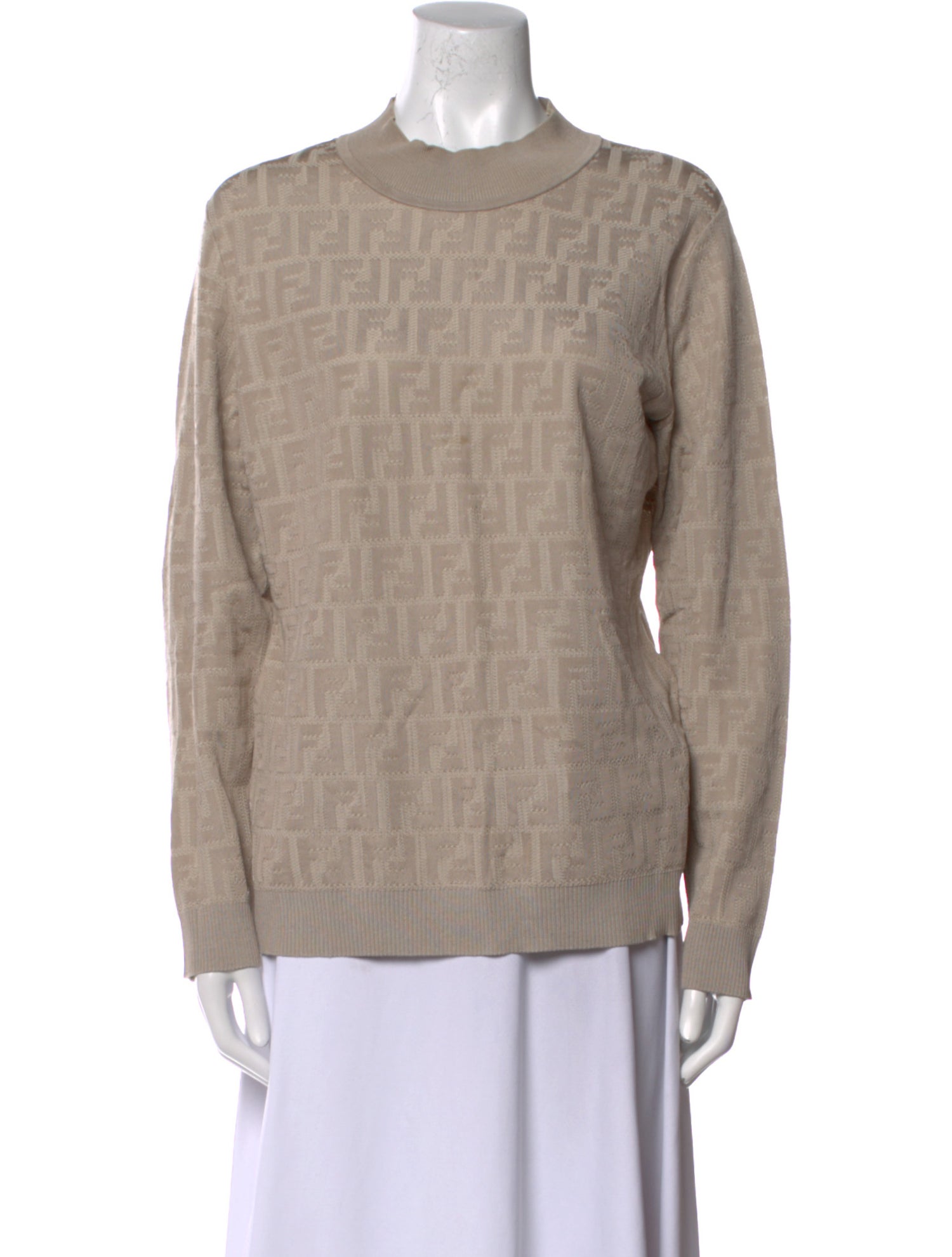 Fendi Printed Crew Neck Sweatshirt