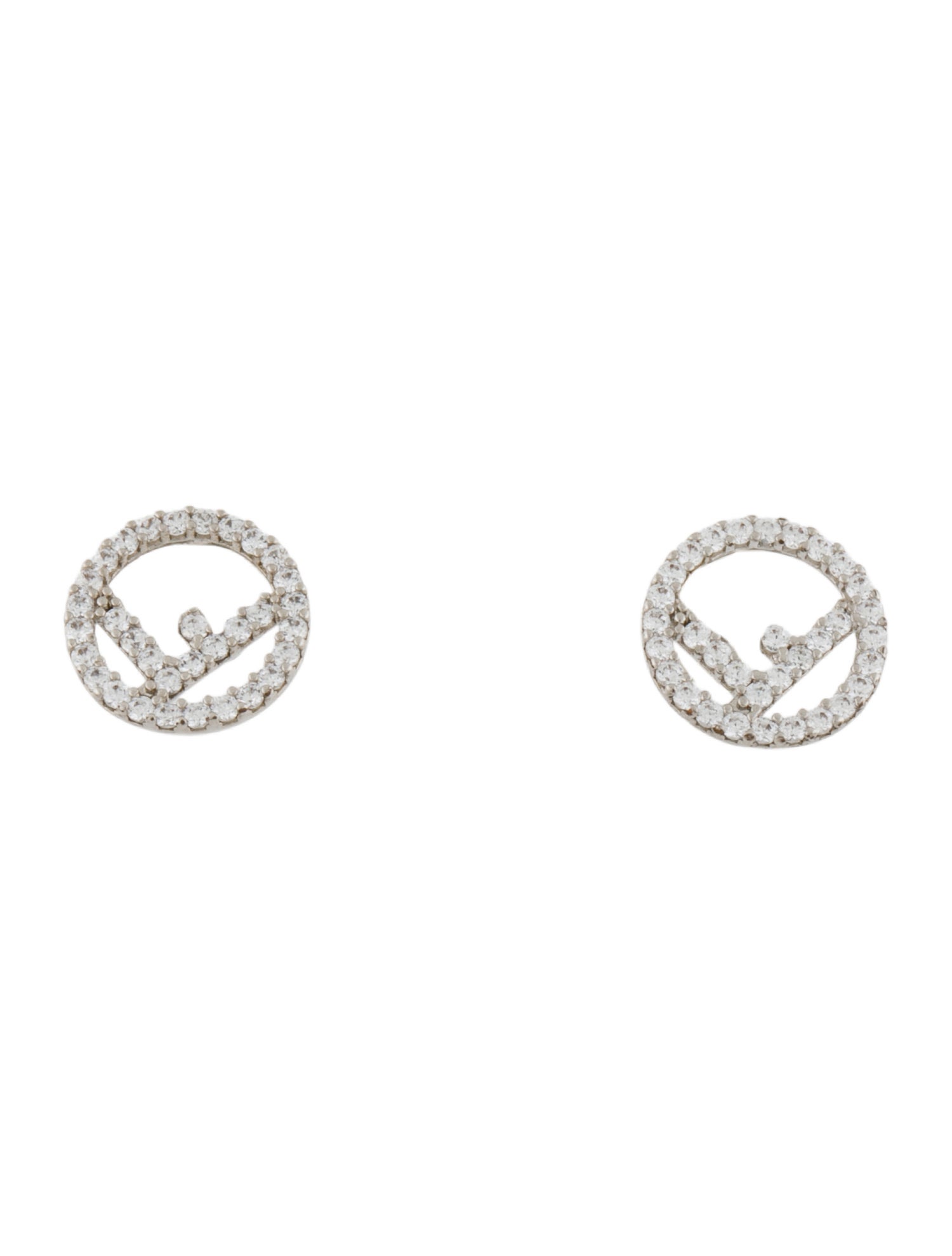 Fendi Crystal F Is Fendi Stud Earrings