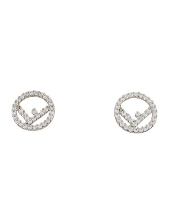Fendi Crystal F Is Fendi Stud Earrings