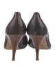 Fendi Leather Whipstitch Trim Pumps