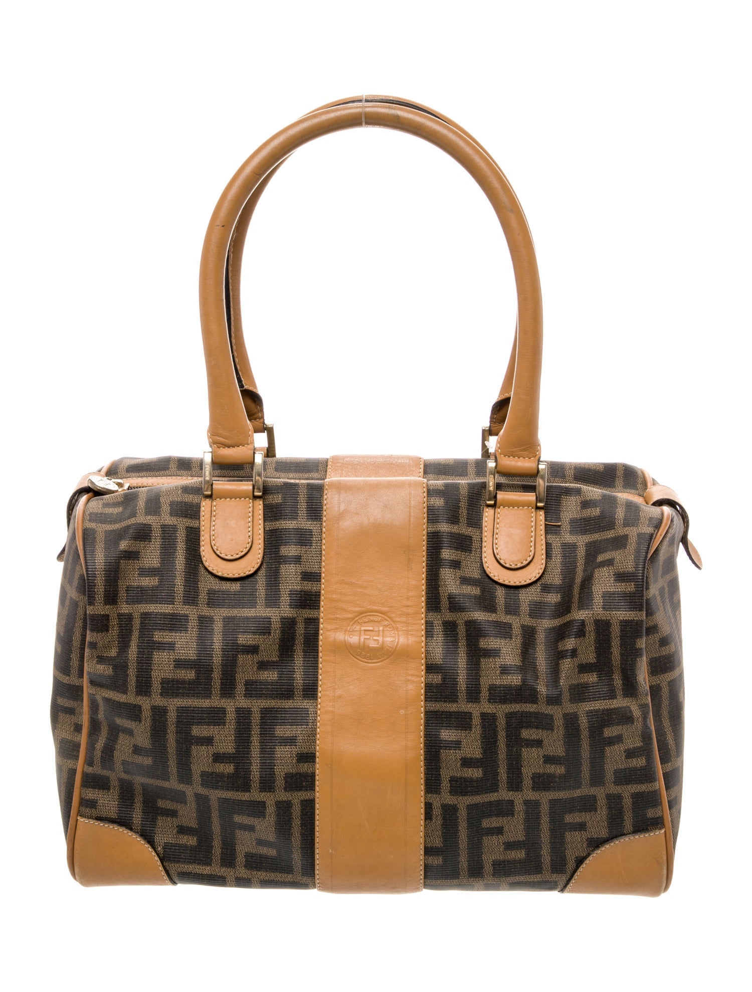 Fendi Zucca FF Top Handle Bag Vintage