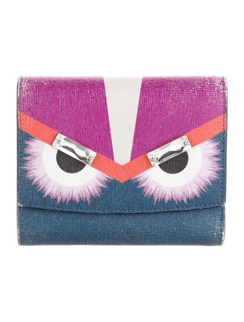 Fendi 2015 Monsters Motif Compact Wallet