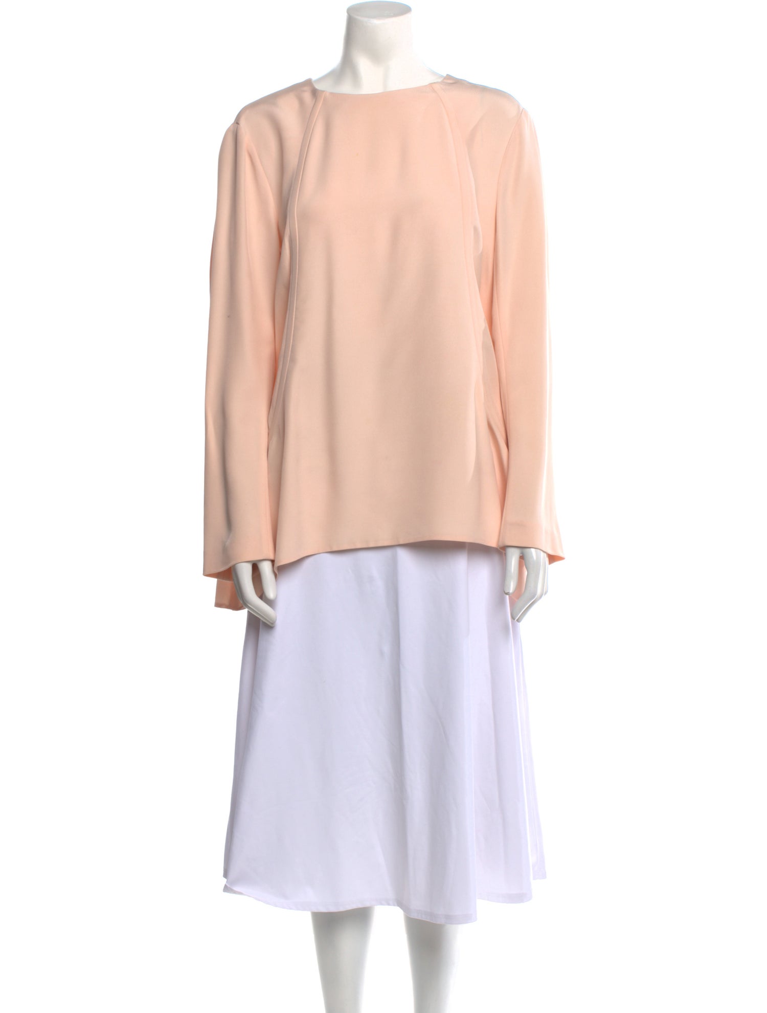 Fendi Silk Bateau Neckline Tunic