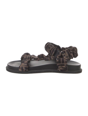 Fendi Zucca FF Logo Printed Sandals