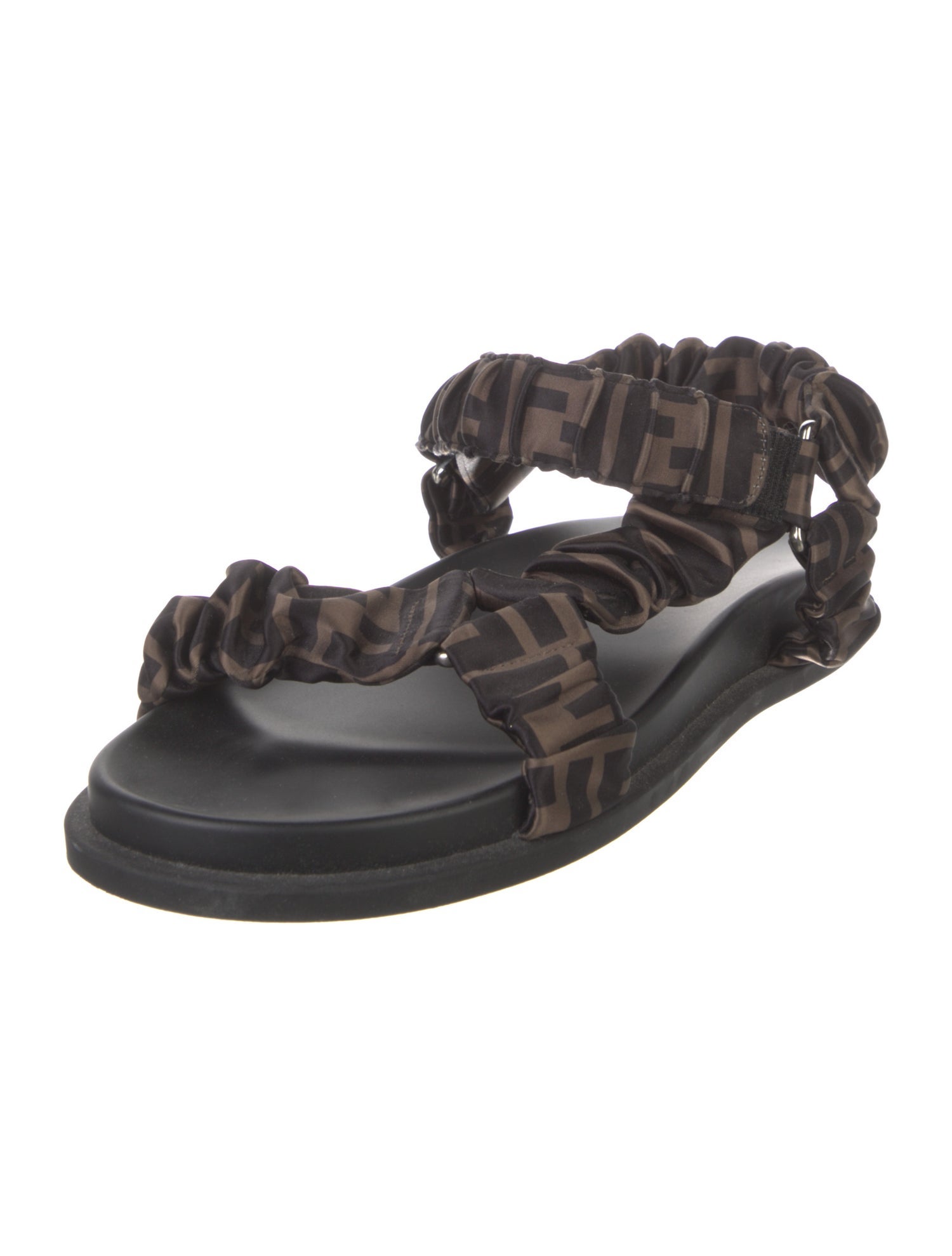 Fendi Zucca FF Logo Printed Sandals