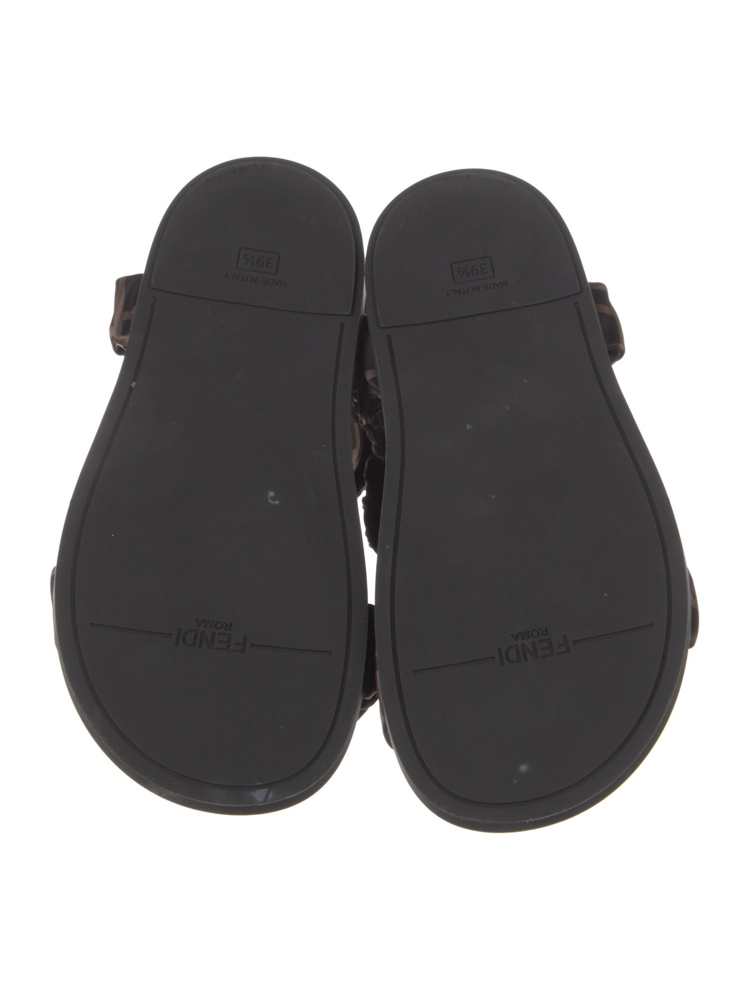 Fendi Zucca FF Logo Printed Sandals