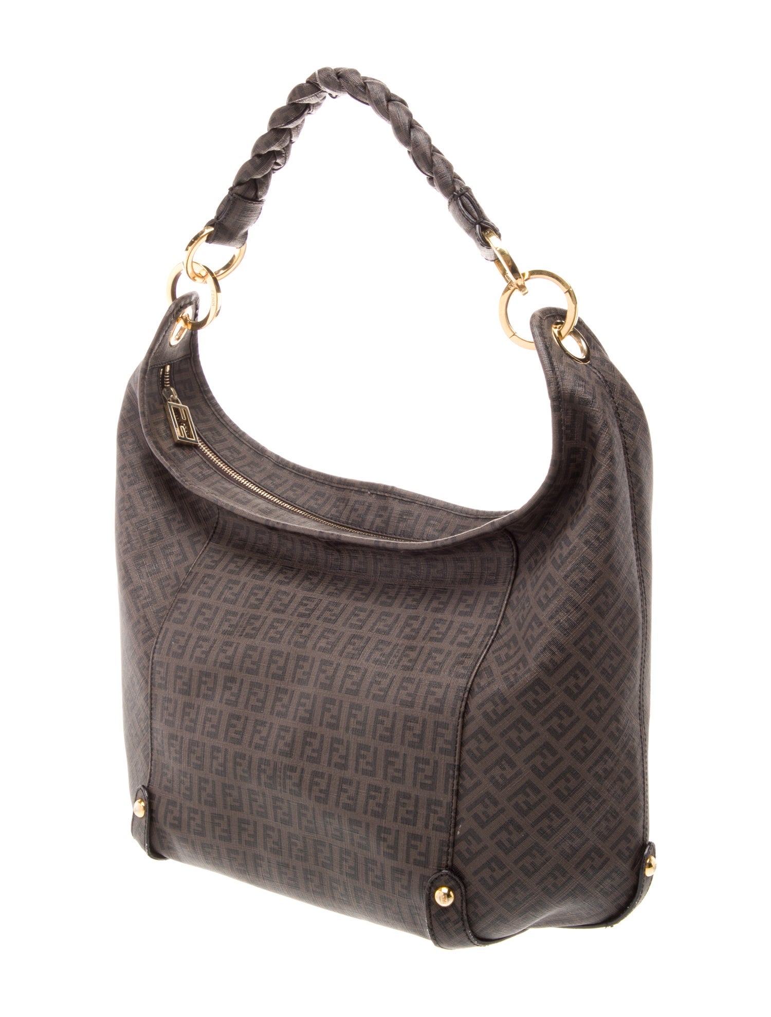 Fendi Zucchino FF Shoulder Bag