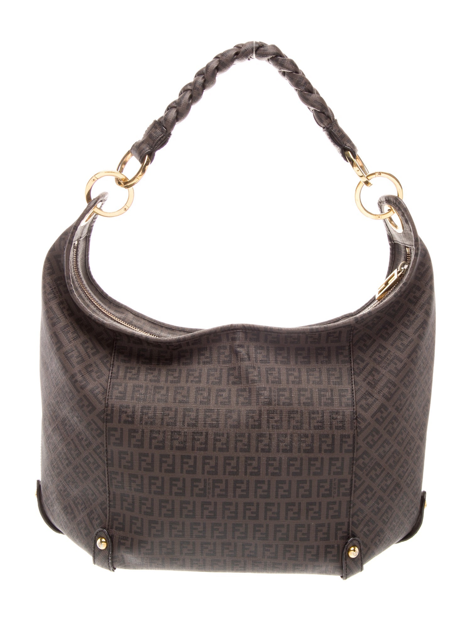 Fendi Zucchino FF Shoulder Bag