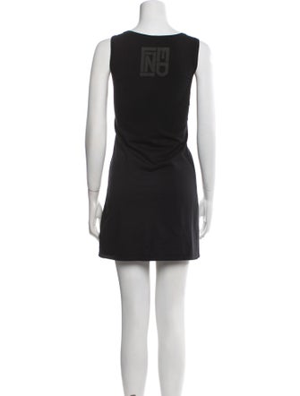 Fendi Scoop Neck Mini Dress