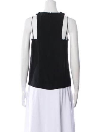 Fendi Crew Neck Sleeveless Blouse