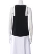 Fendi Crew Neck Sleeveless Blouse