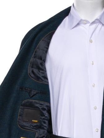 Fendi Zucca FF Logo Wool Blazer