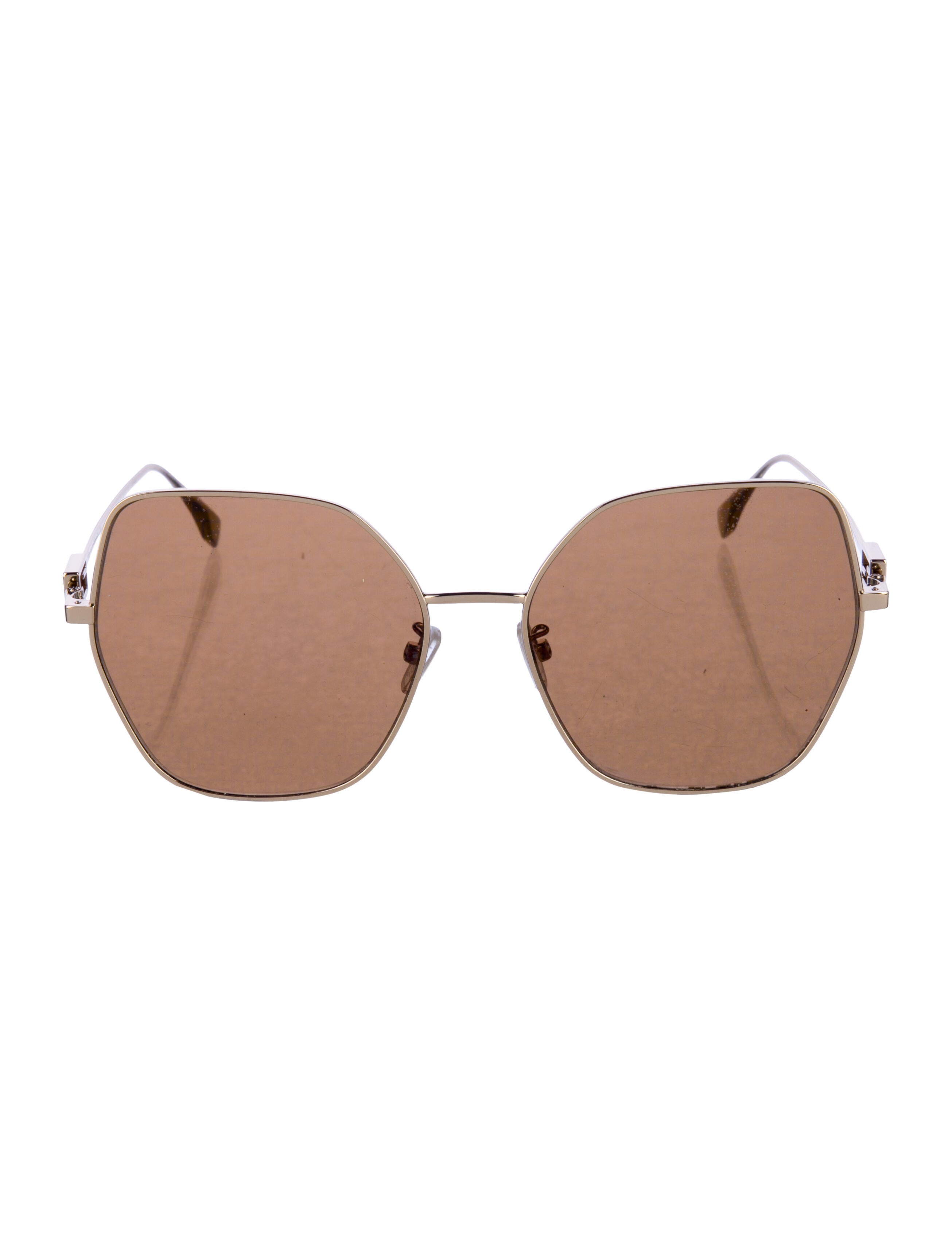 Fendi Square Mirrored Sunglasses