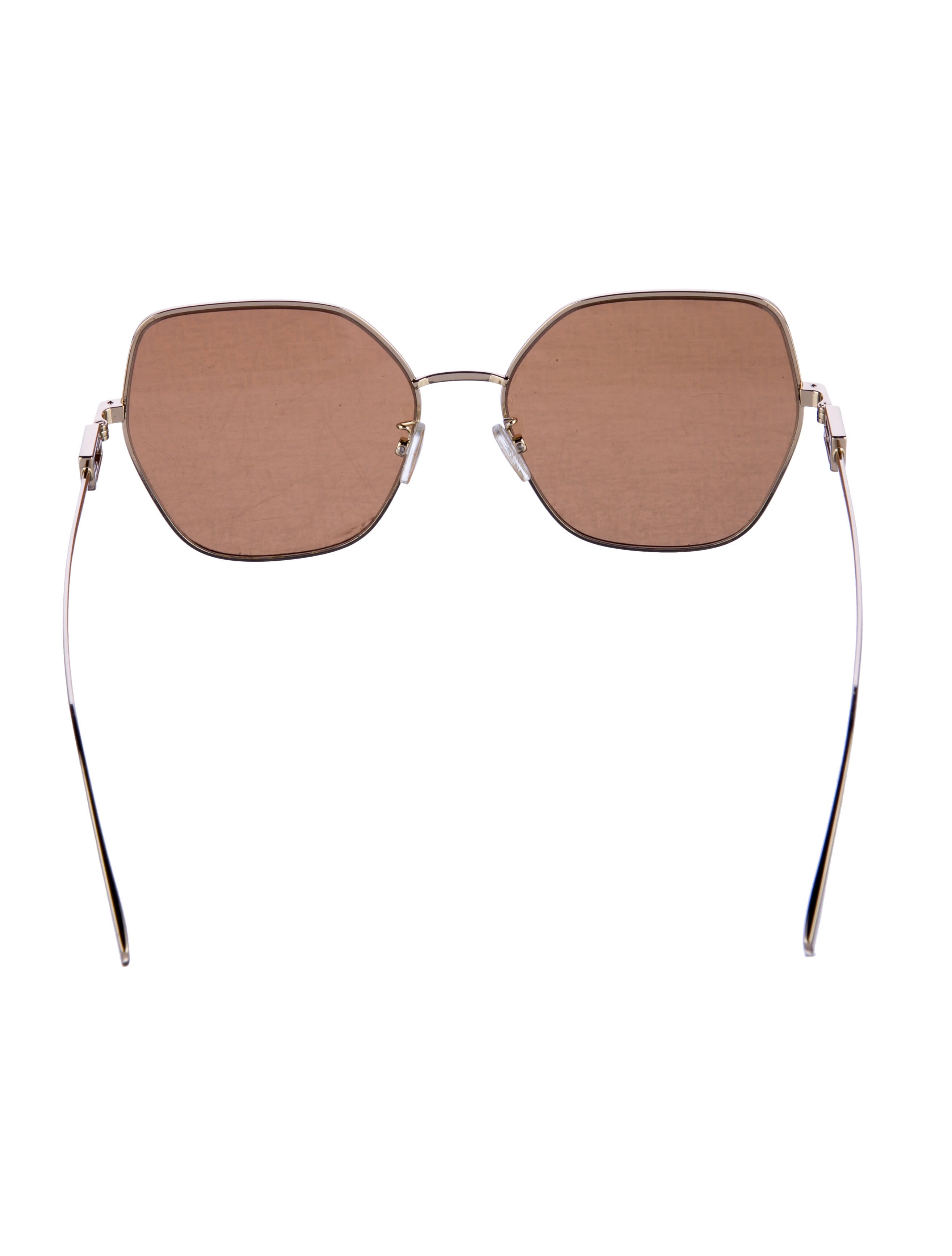 Fendi Square Mirrored Sunglasses