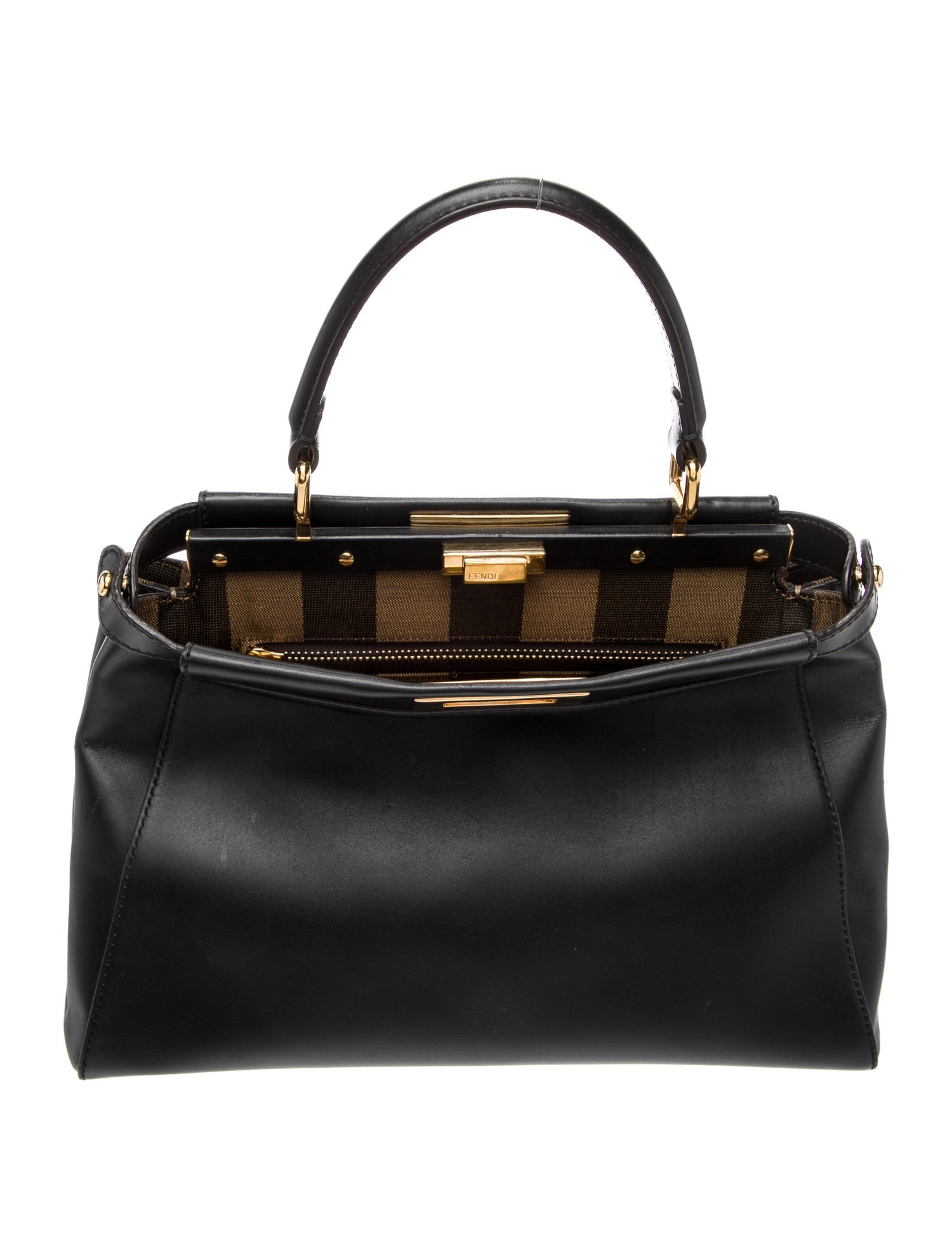 Fendi Leather Peekaboo Medium