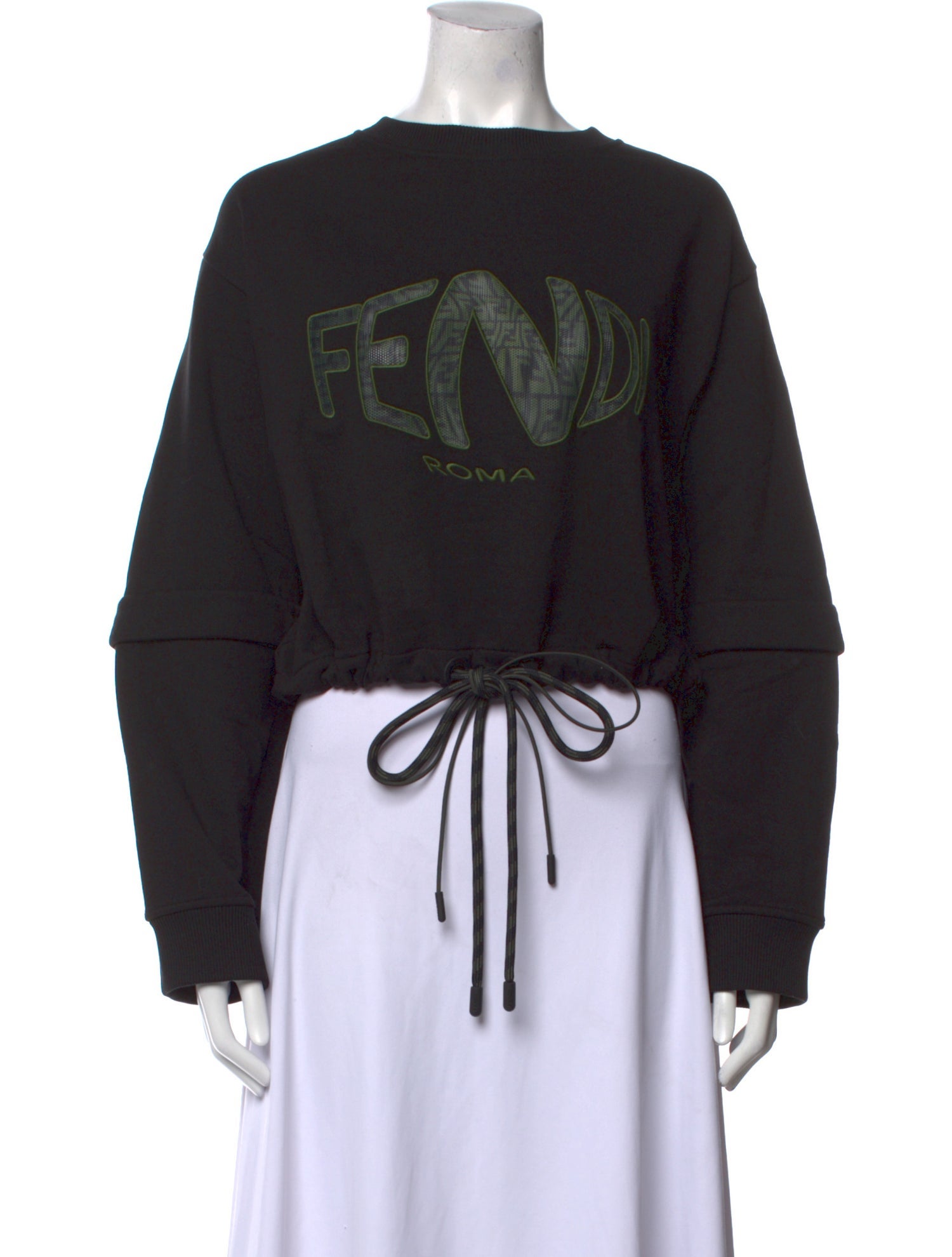 Fendi Graphic Print Crew Neck Sweatshirt