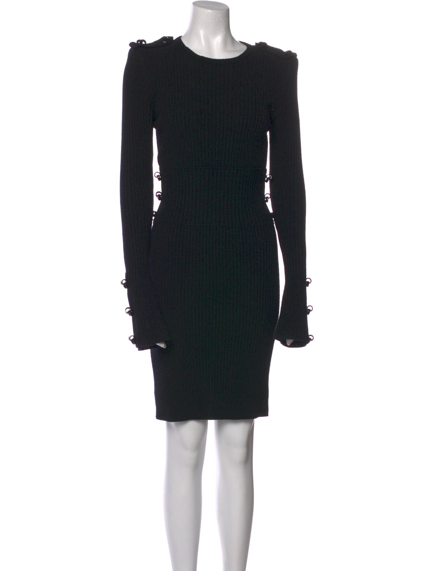 Fendi Crew Neck Knee-Length Dress