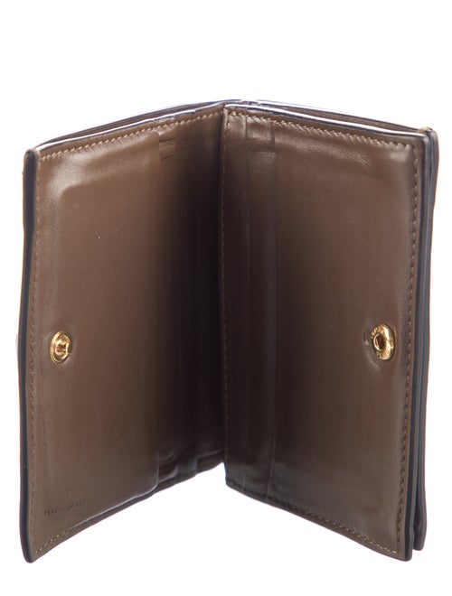 Fendi 2020 Zucca FF Logo Compact Wallet