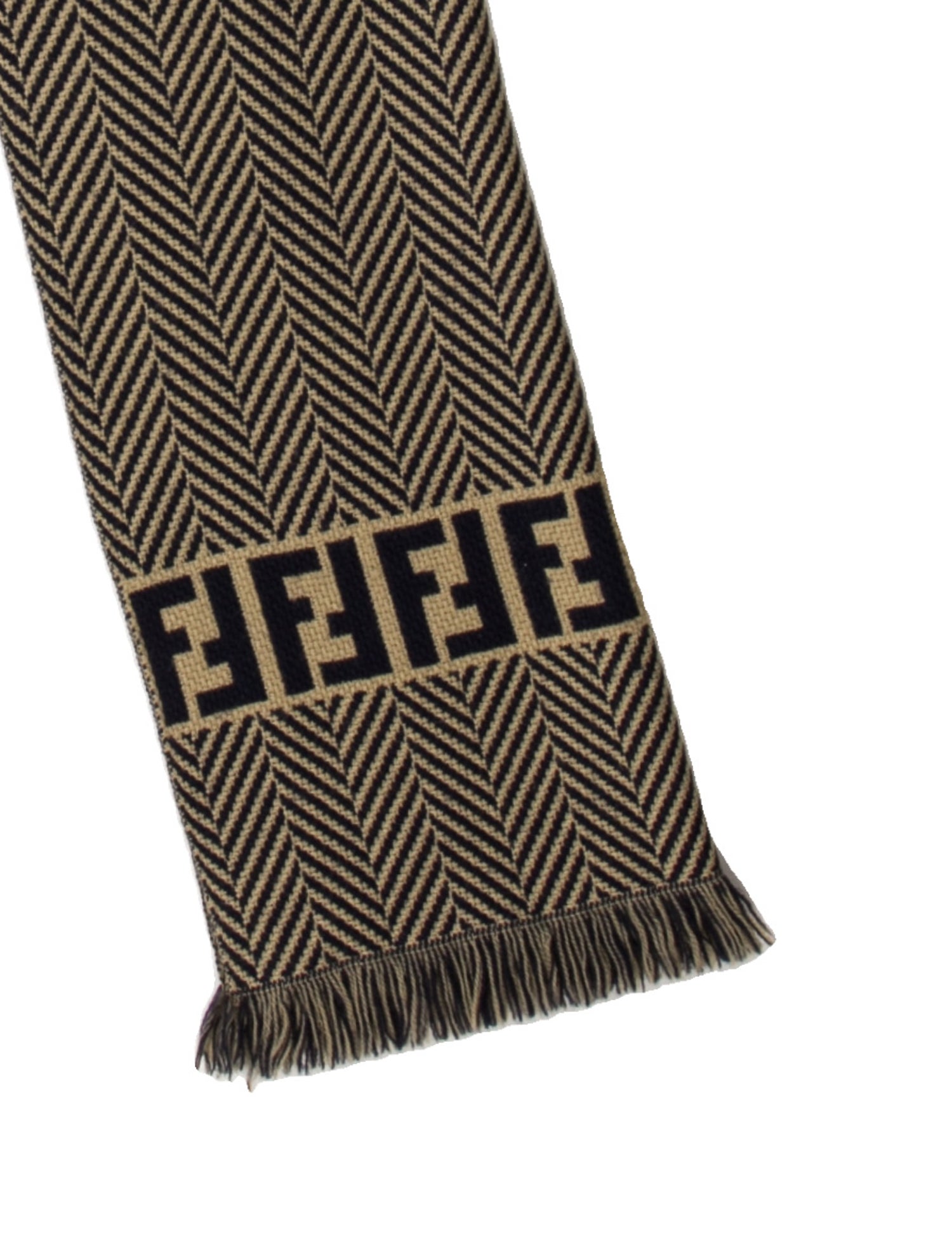 Fendi Zucca FF Logo Printed Scarf