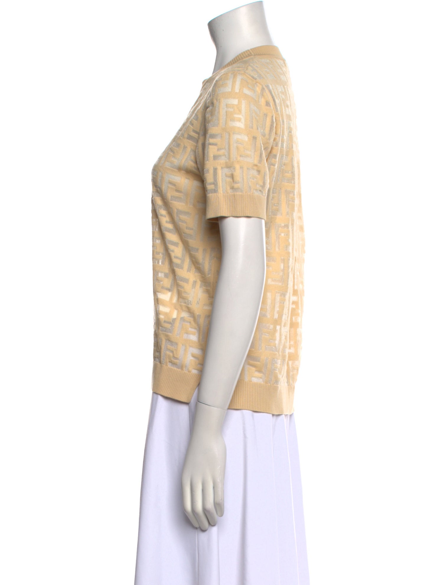 Fendi Printed Crew Neck T-Shirt