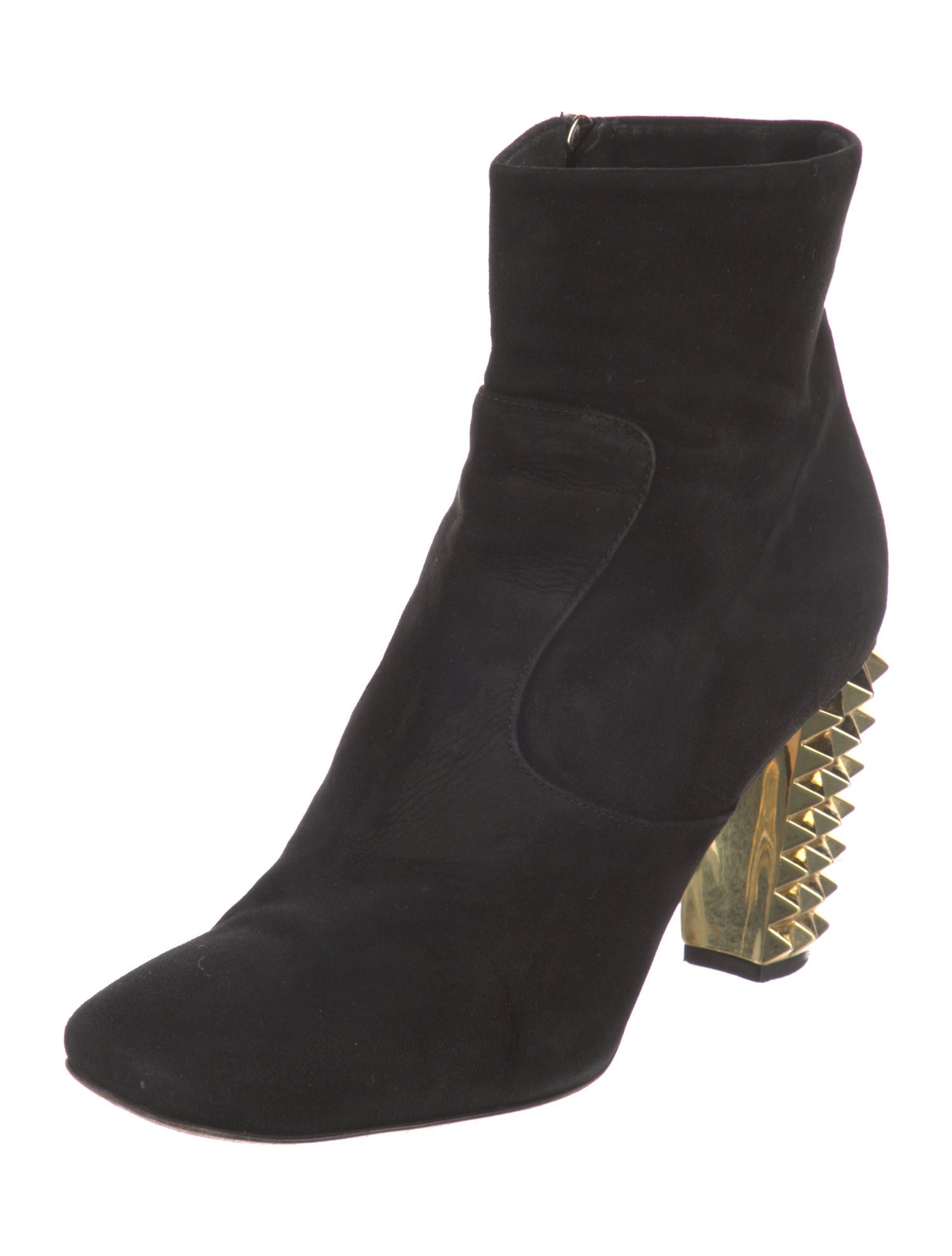 Fendi Suede Studded Accents Boots