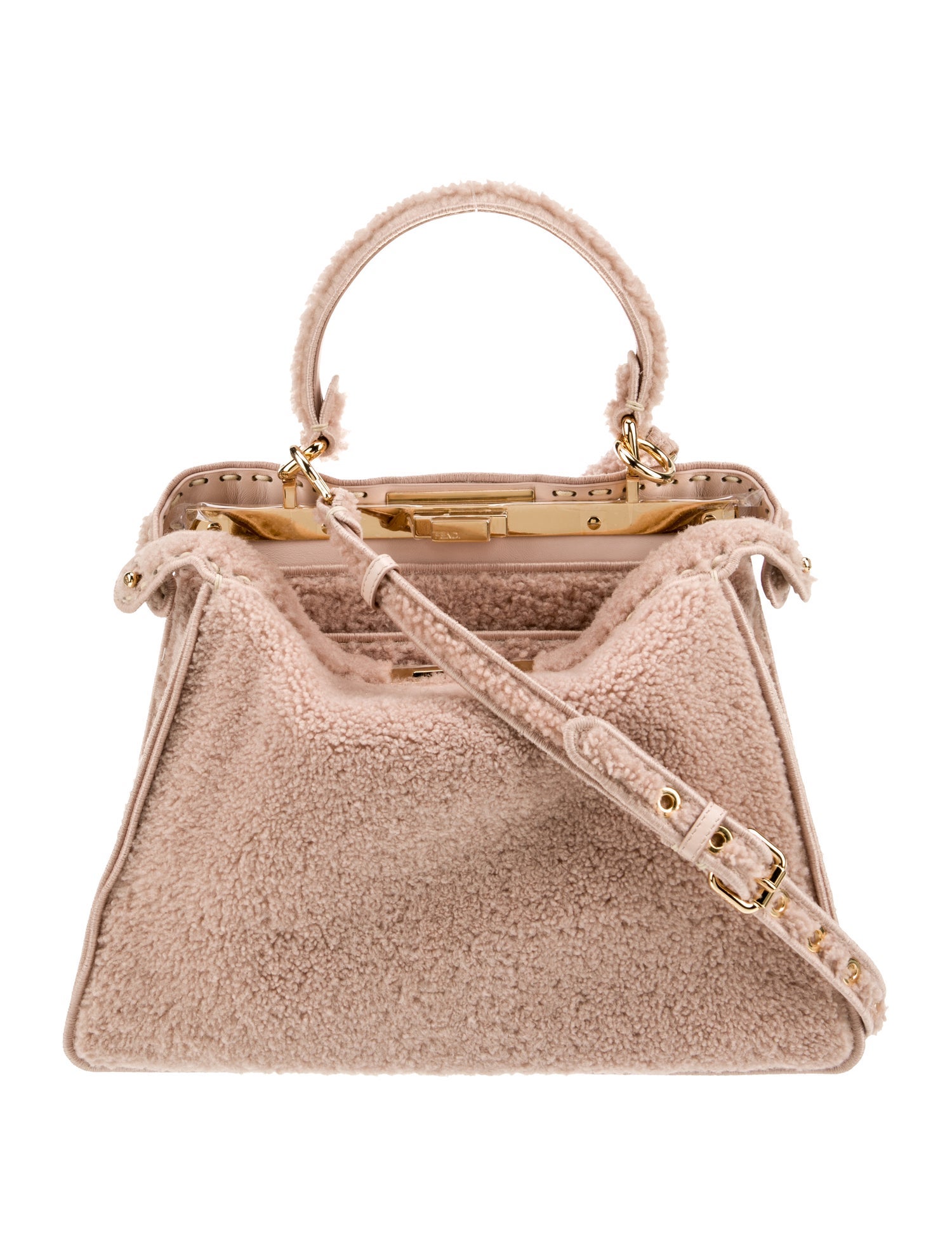 Fendi Shearling Peekaboo Medium