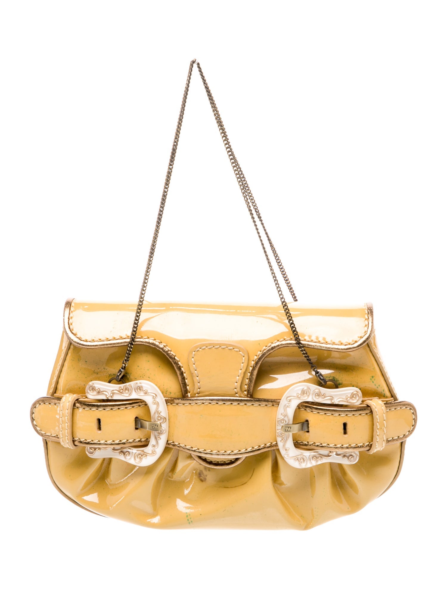 Fendi Patent Leather Top Handle Bag