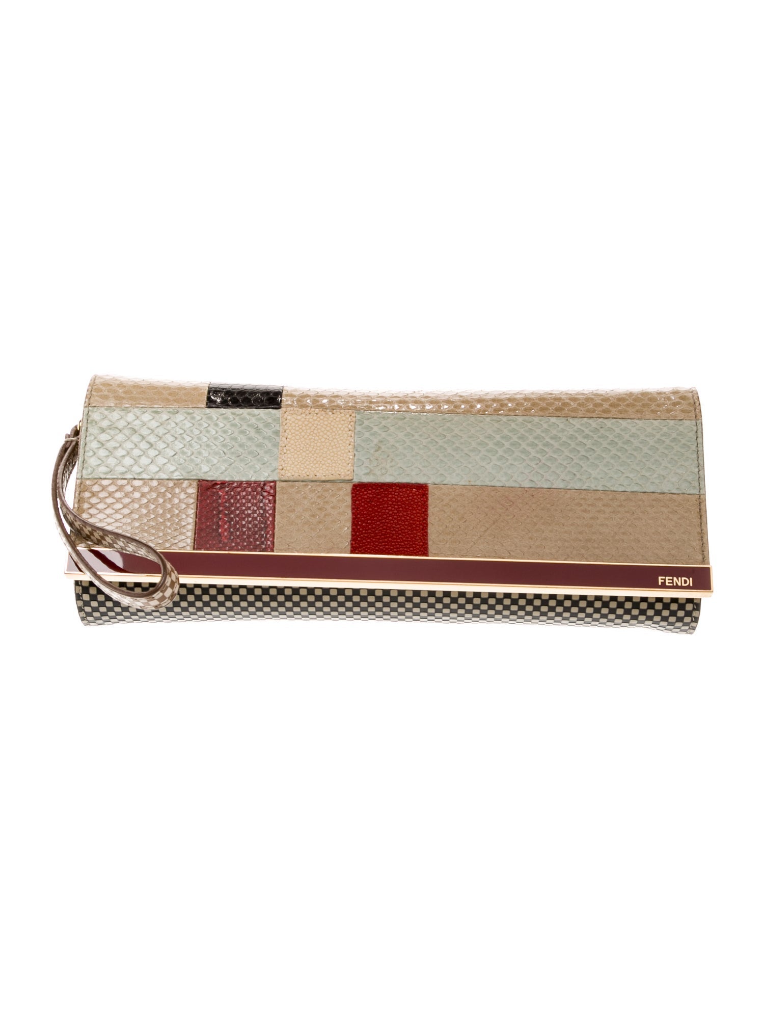 Fendi Leather Clutch