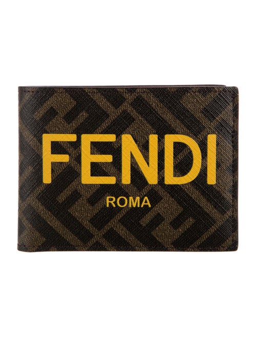 Fendi Zucca FF Logo Printed Bifold Wallet