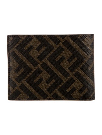 Fendi Zucca FF Logo Printed Bifold Wallet