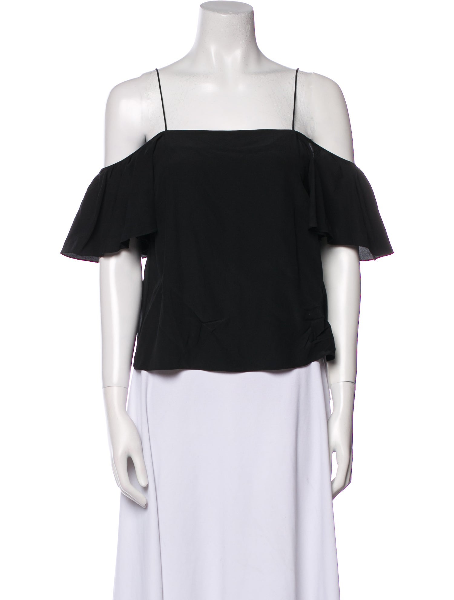 Fendi Square Neckline Short Sleeve Crop Top